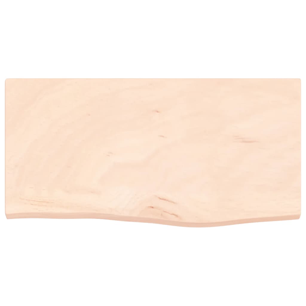 Wandschap 60x30x2 cm onbehandeld massief eikenhout is nu te koop bij PeponiXL, paradijselijk wonen!