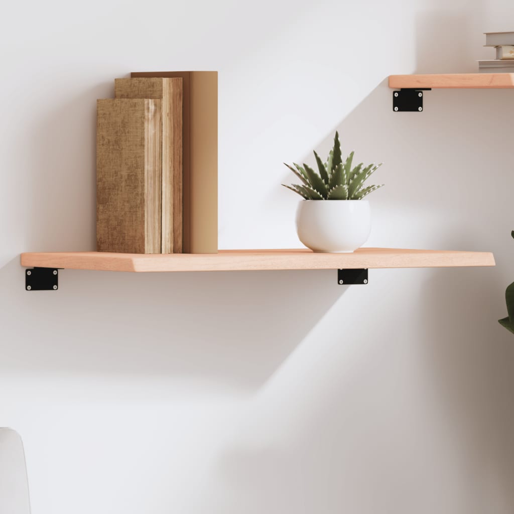Wandschap 60x30x2 cm onbehandeld massief eikenhout is nu te koop bij PeponiXL, paradijselijk wonen!