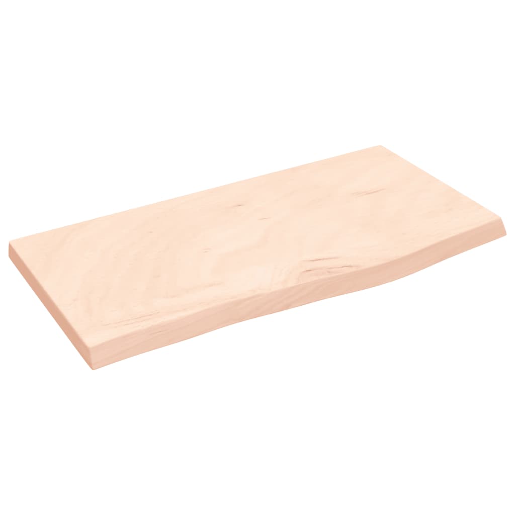 Wandschap 60x30x(2-4) cm onbehandeld massief eikenhout is nu te koop bij PeponiXL, paradijselijk wonen!
