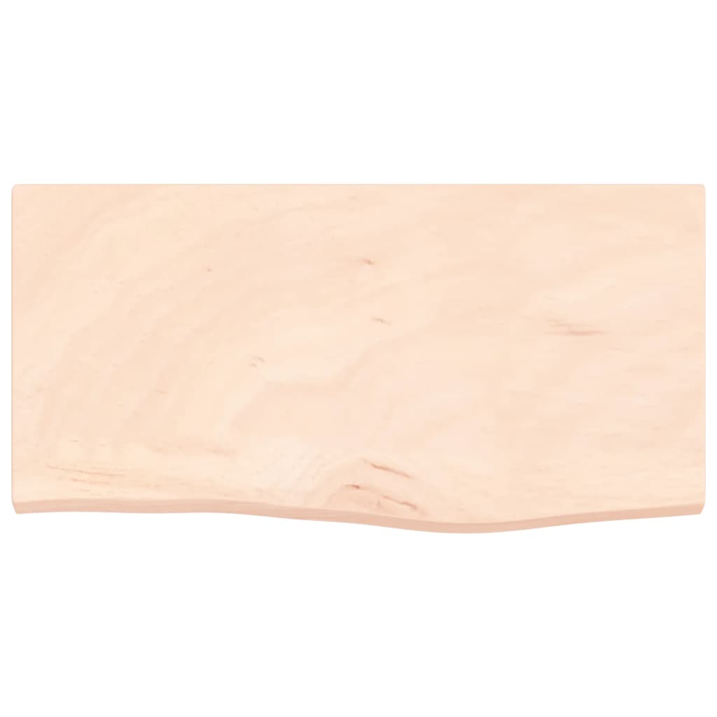 Wandschap 60x30x(2-4) cm onbehandeld massief eikenhout is nu te koop bij PeponiXL, paradijselijk wonen!