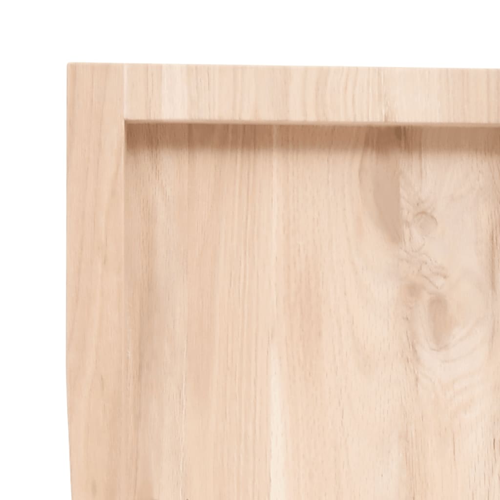 Wandschap 60x30x(2-4) cm onbehandeld massief eikenhout is nu te koop bij PeponiXL, paradijselijk wonen!