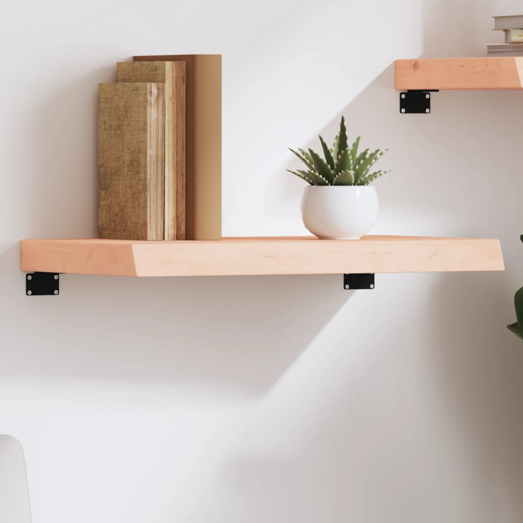 Wandschap 60x30x(2-6) cm onbehandeld massief eikenhout is nu te koop bij PeponiXL, paradijselijk wonen!