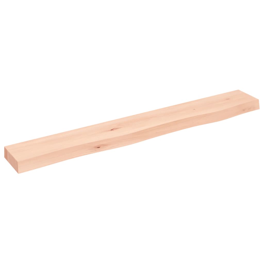 Wandschap 80x10x4 cm onbehandeld massief eikenhout is nu te koop bij PeponiXL, paradijselijk wonen!