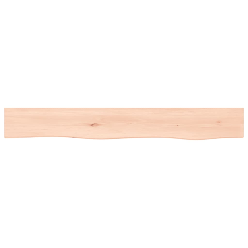 Wandschap 80x10x6 cm onbehandeld massief eikenhout is nu te koop bij PeponiXL, paradijselijk wonen!