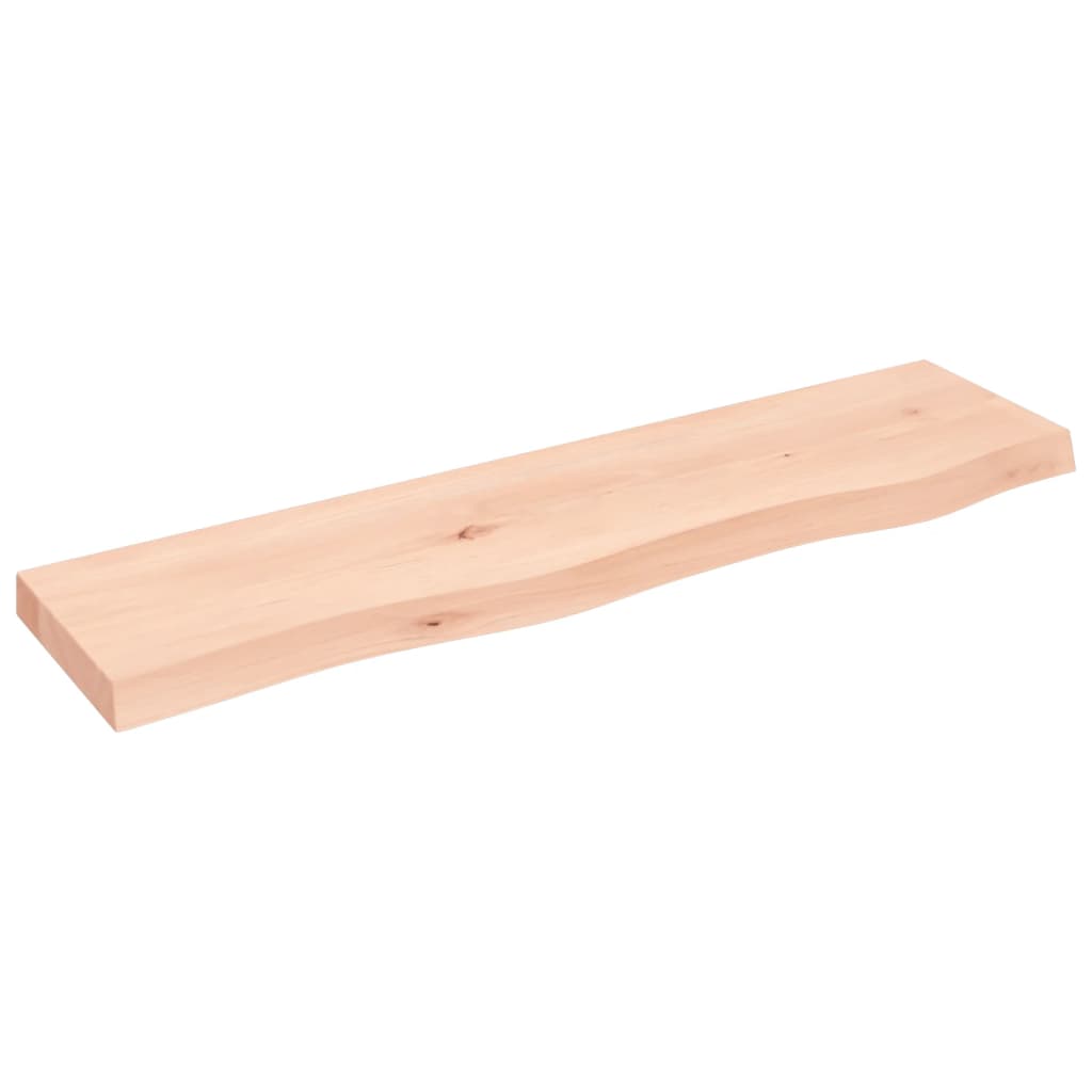 Wandschap 80x20x4 cm onbehandeld massief eikenhout is nu te koop bij PeponiXL, paradijselijk wonen!