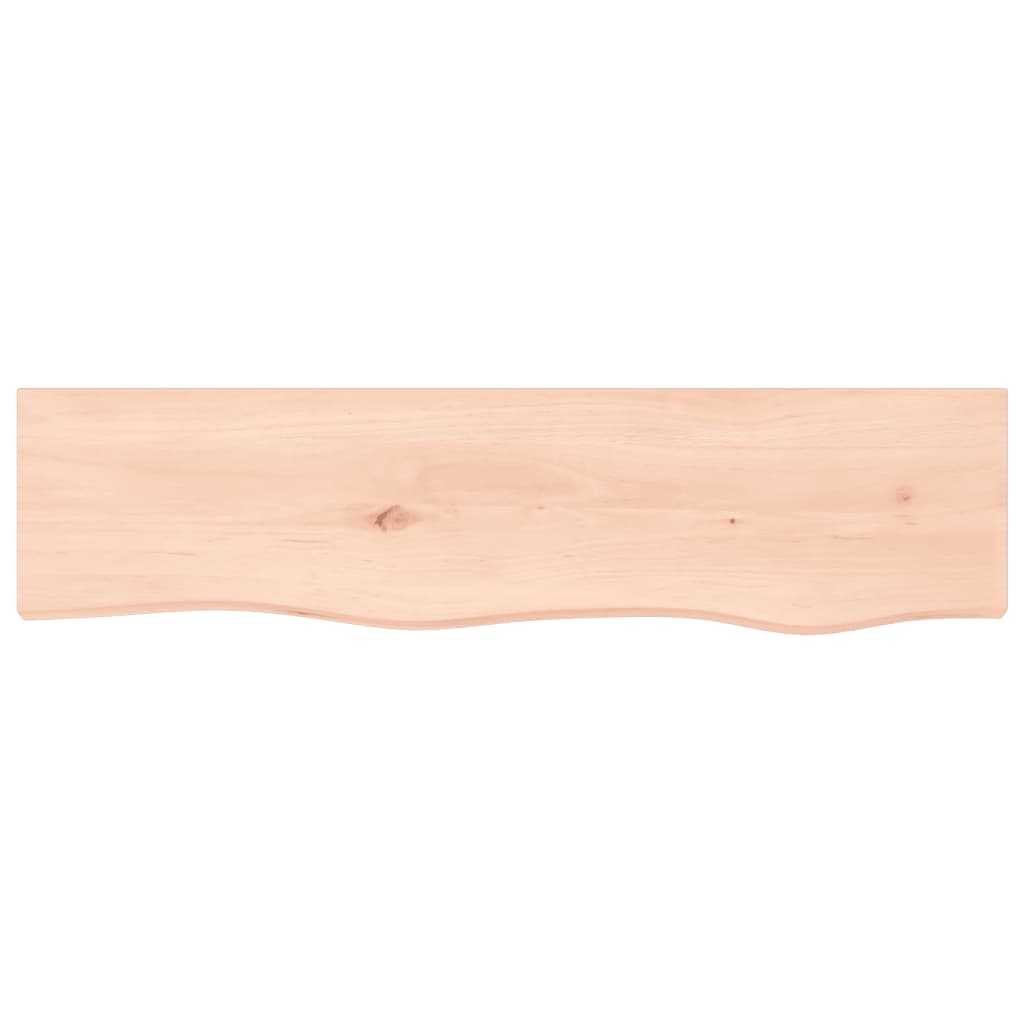 Wandschap 80x20x4 cm onbehandeld massief eikenhout is nu te koop bij PeponiXL, paradijselijk wonen!