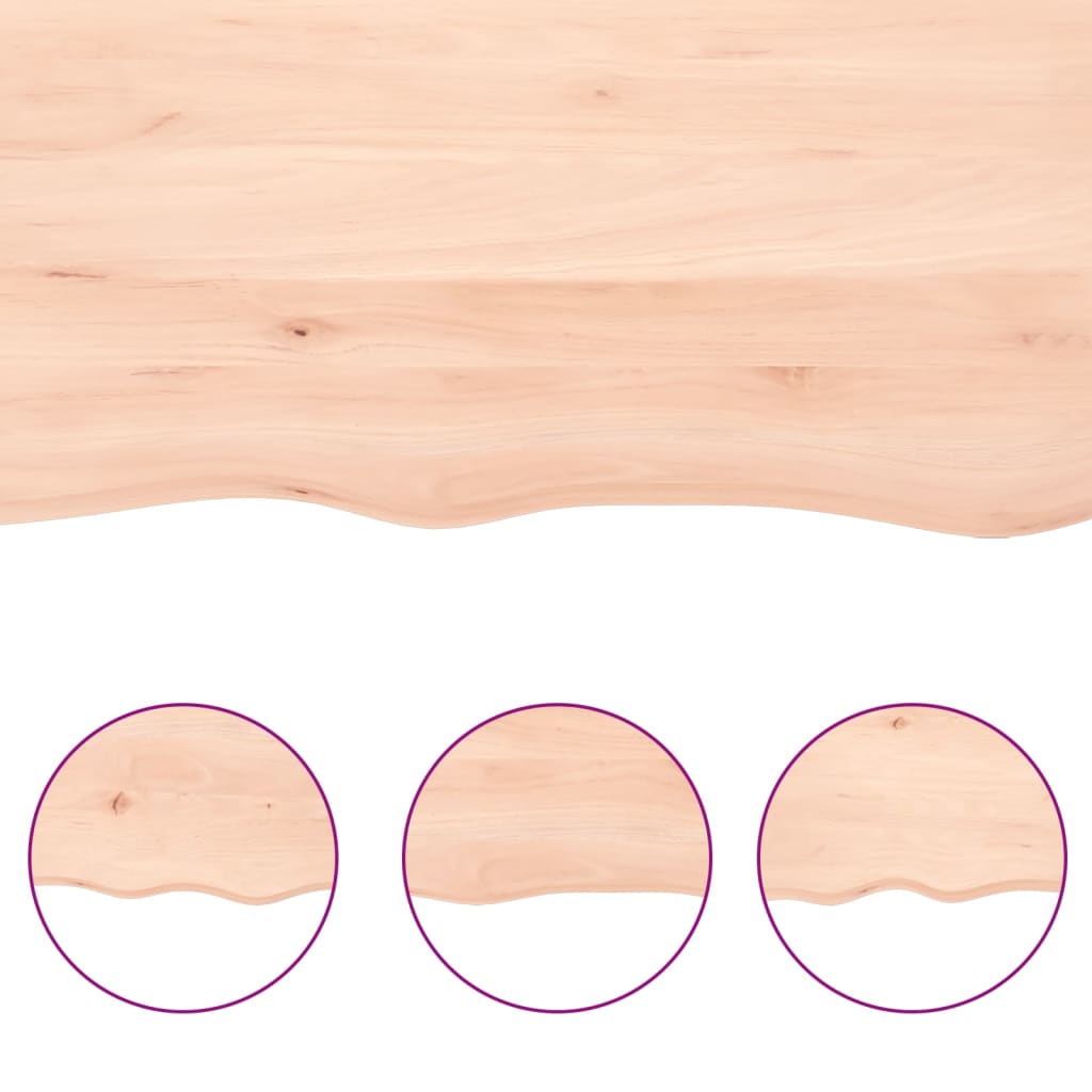 Wandschap 80x20x4 cm onbehandeld massief eikenhout is nu te koop bij PeponiXL, paradijselijk wonen!