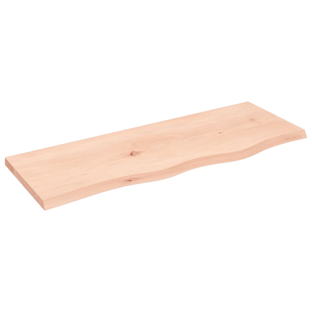 Wandschap 80x30x2 cm onbehandeld massief eikenhout is nu te koop bij PeponiXL, paradijselijk wonen!