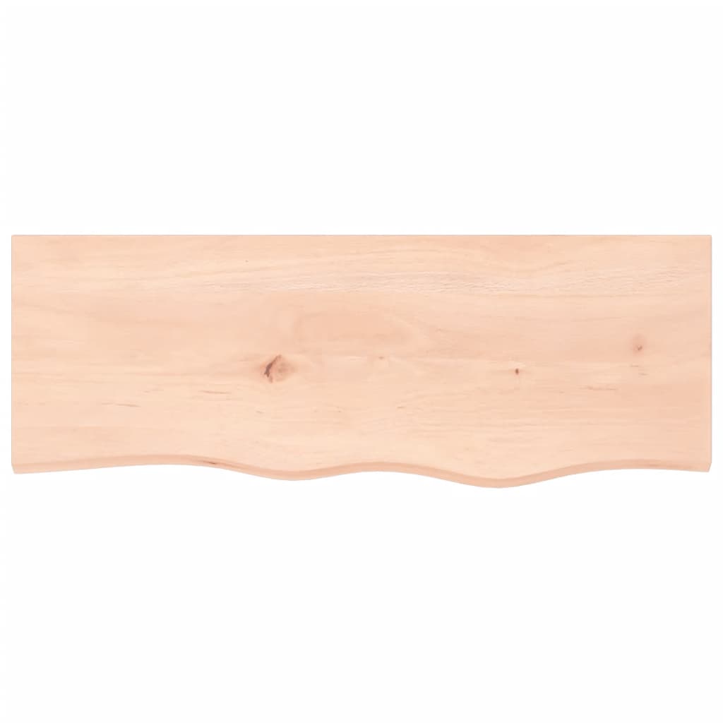 Wandschap 80x30x2 cm onbehandeld massief eikenhout is nu te koop bij PeponiXL, paradijselijk wonen!