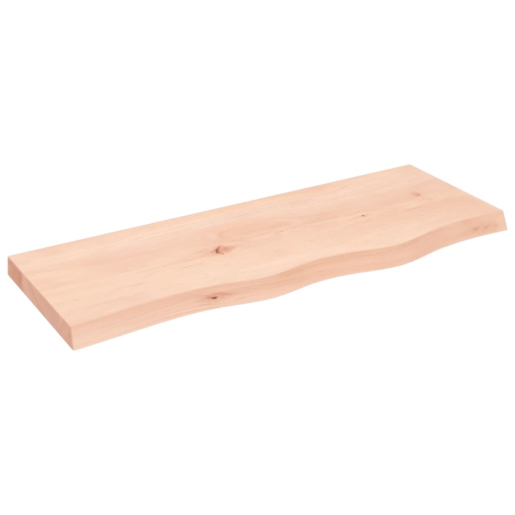 Wandschap 80x30x(2-4) cm onbehandeld massief eikenhout is nu te koop bij PeponiXL, paradijselijk wonen!