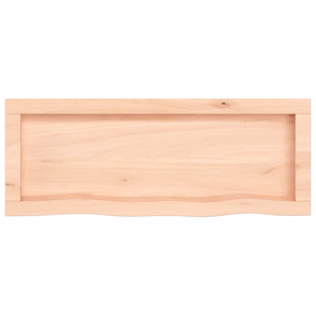 Wandschap 80x30x(2-4) cm onbehandeld massief eikenhout is nu te koop bij PeponiXL, paradijselijk wonen!