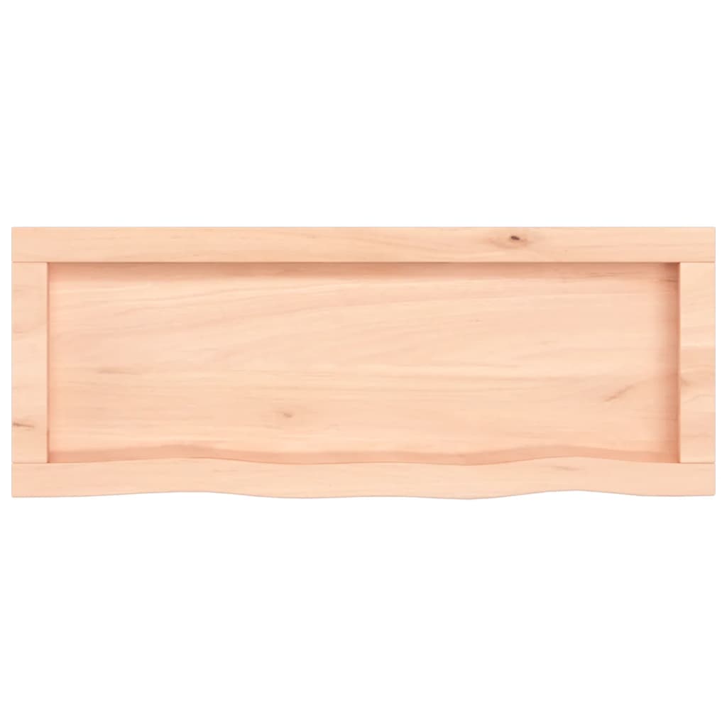 Wandschap 80x30x(2-6) cm onbehandeld massief eikenhout is nu te koop bij PeponiXL, paradijselijk wonen!