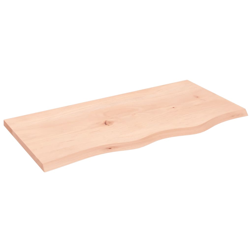 Wandschap 80x40x2 cm onbehandeld massief eikenhout is nu te koop bij PeponiXL, paradijselijk wonen!