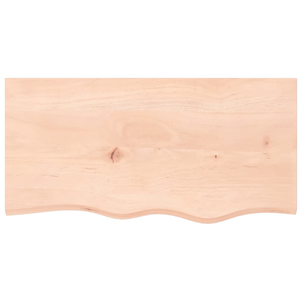 Wandschap 80x40x2 cm onbehandeld massief eikenhout is nu te koop bij PeponiXL, paradijselijk wonen!