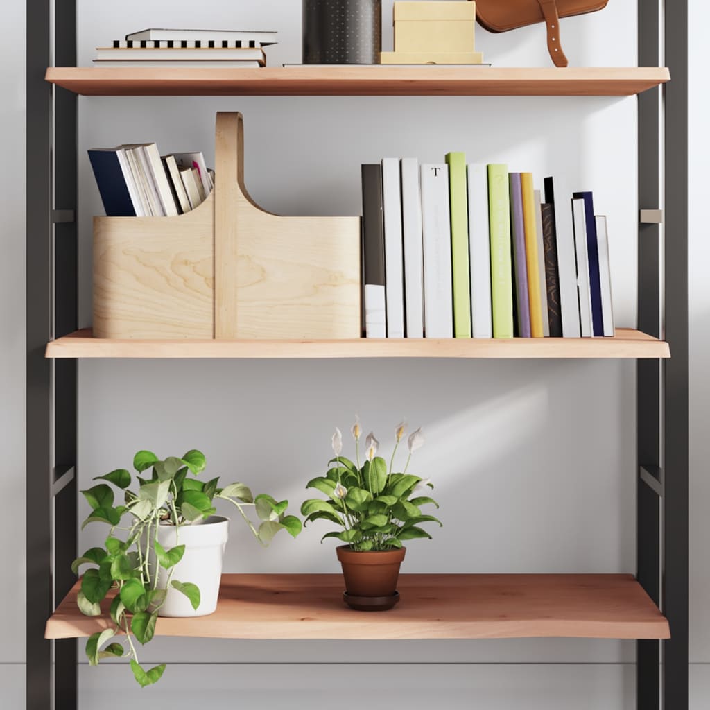Wandschap 80x40x2 cm onbehandeld massief eikenhout is nu te koop bij PeponiXL, paradijselijk wonen!