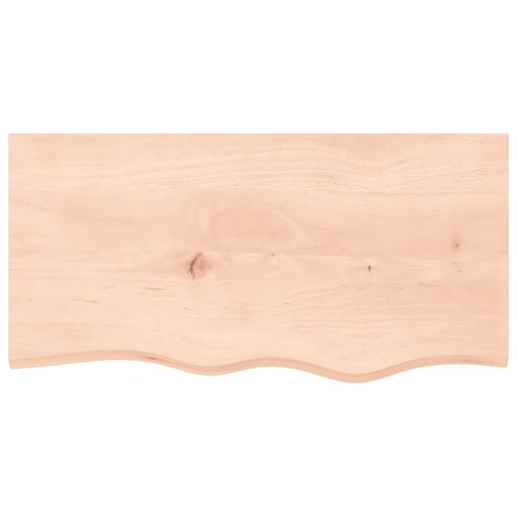 Wandschap 80x40x(2-4) cm onbehandeld massief eikenhout is nu te koop bij PeponiXL, paradijselijk wonen!