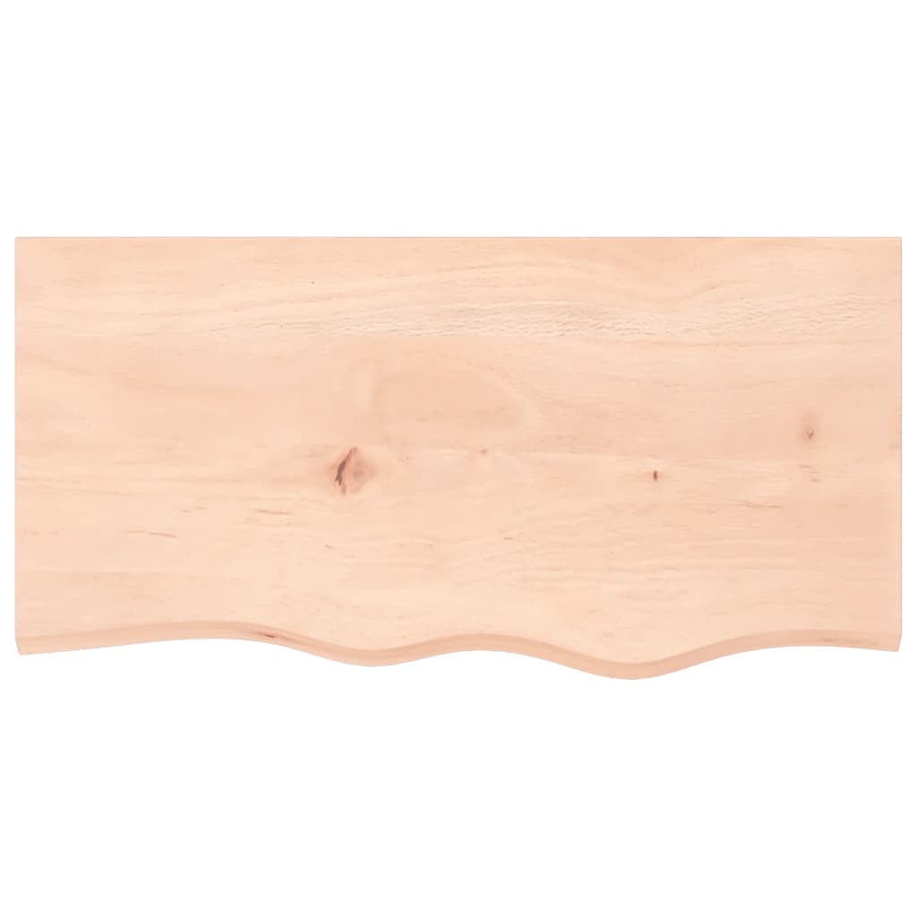 Wandschap 80x40x(2-6) cm onbehandeld massief eikenhout is nu te koop bij PeponiXL, paradijselijk wonen!