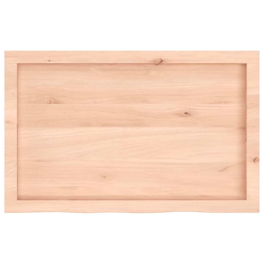 Wandschap 80x50x(2-4) cm onbehandeld massief eikenhout is nu te koop bij PeponiXL, paradijselijk wonen!
