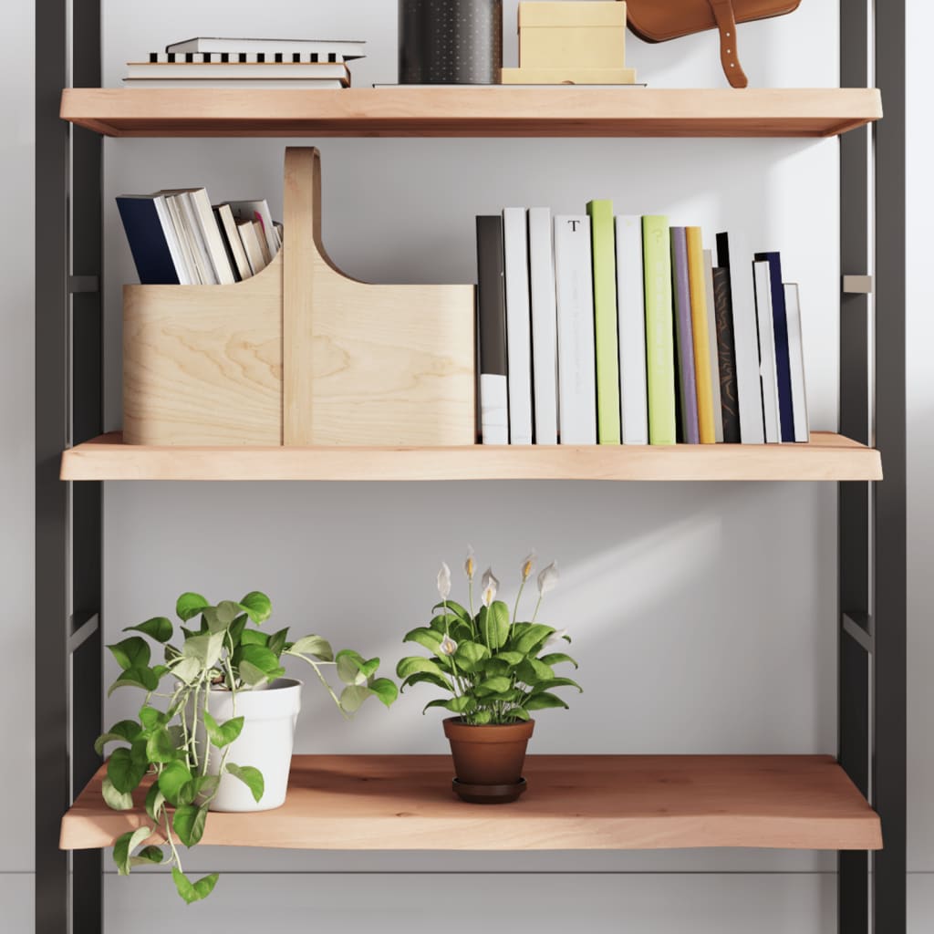 Wandschap 80x50x(2-4) cm onbehandeld massief eikenhout is nu te koop bij PeponiXL, paradijselijk wonen!