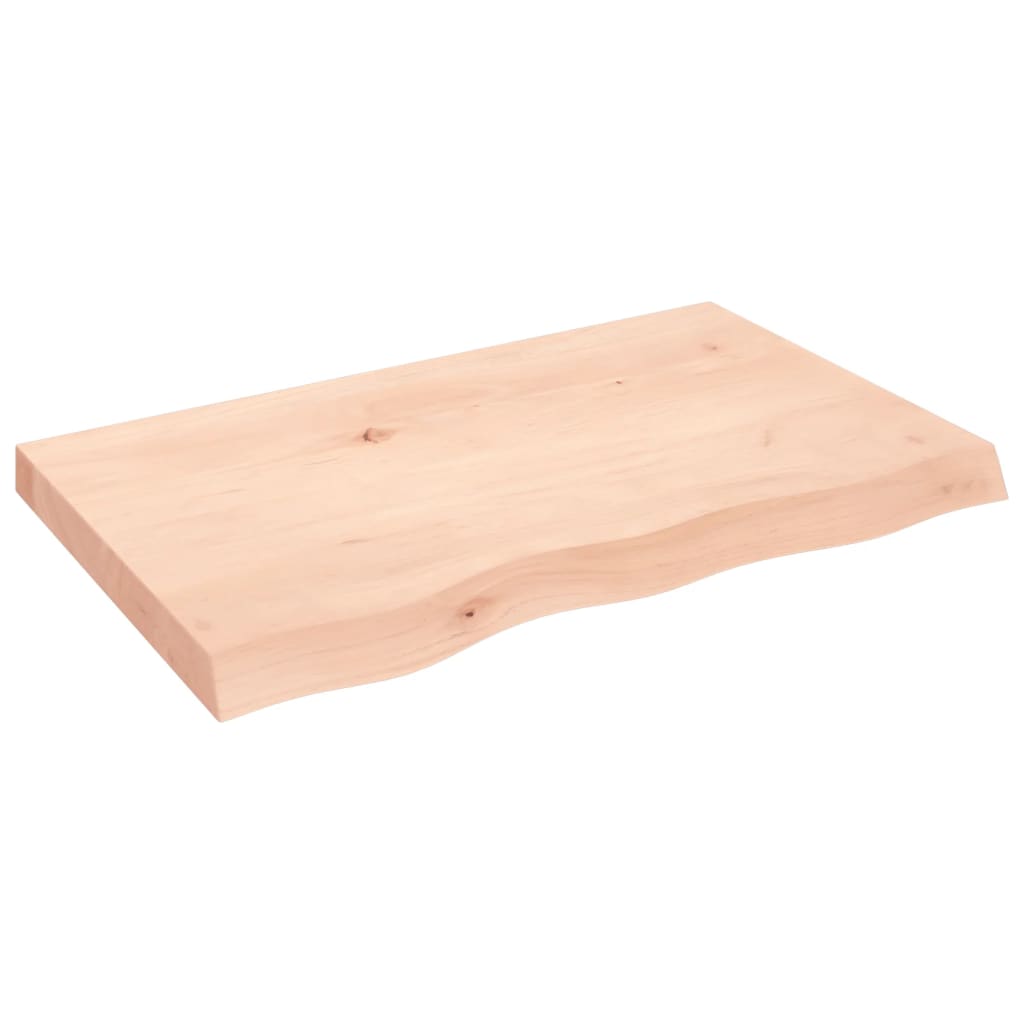 Wandschap 80x50x(2-6) cm onbehandeld massief eikenhout is nu te koop bij PeponiXL, paradijselijk wonen!