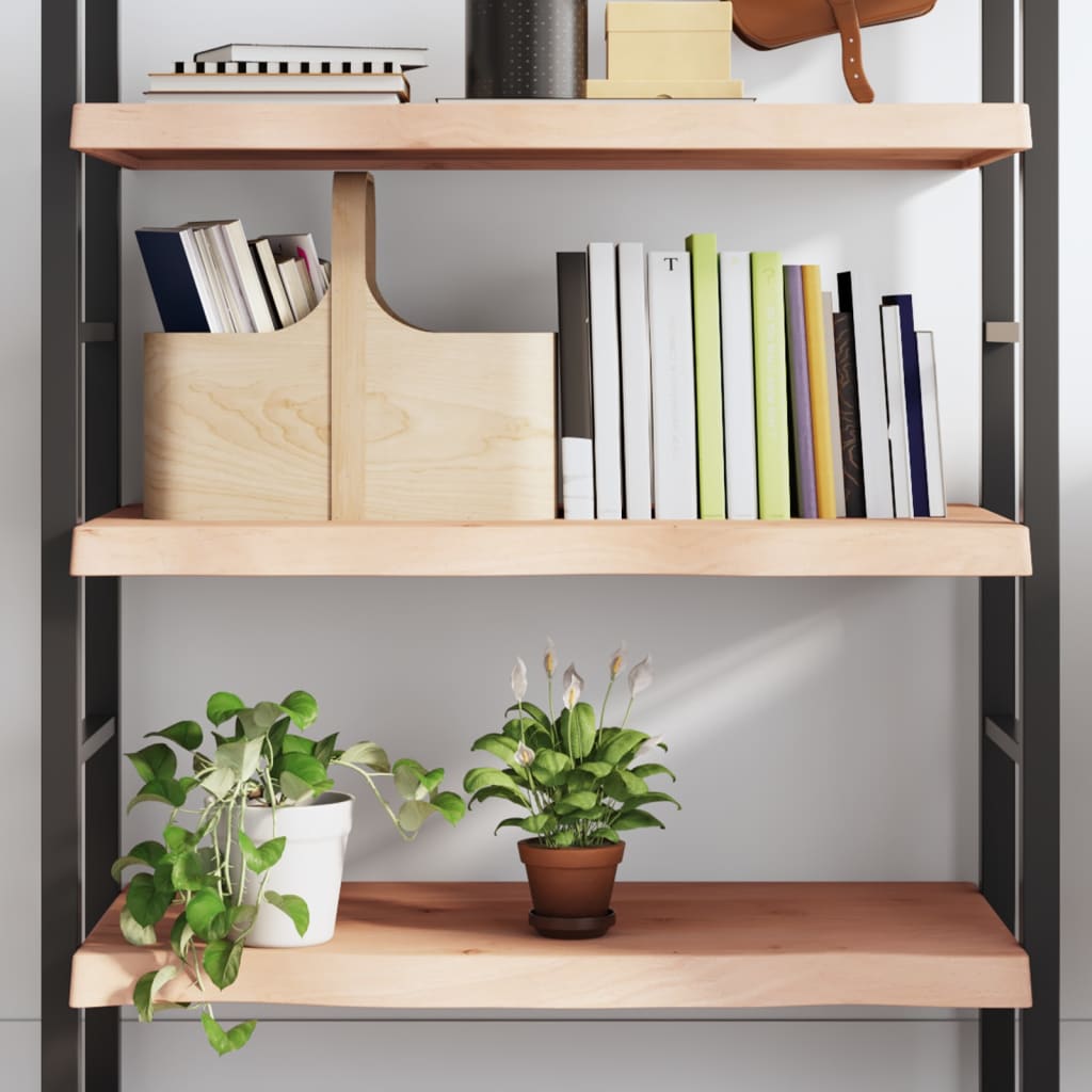Wandschap 80x50x(2-6) cm onbehandeld massief eikenhout is nu te koop bij PeponiXL, paradijselijk wonen!