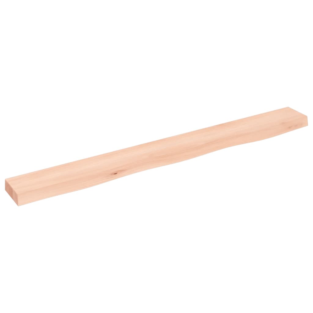 Wandschap 100x10x4 cm onbehandeld massief eikenhout is nu te koop bij PeponiXL, paradijselijk wonen!