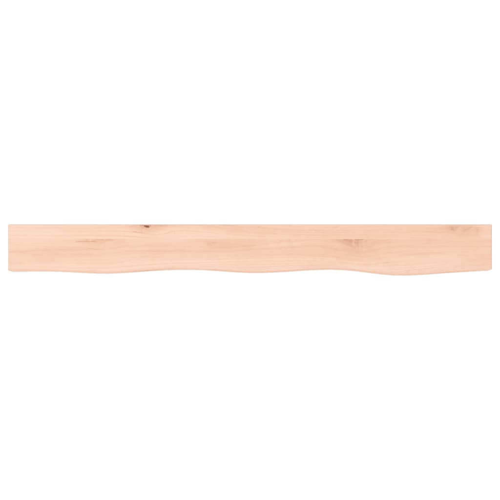Wandschap 100x10x4 cm onbehandeld massief eikenhout is nu te koop bij PeponiXL, paradijselijk wonen!