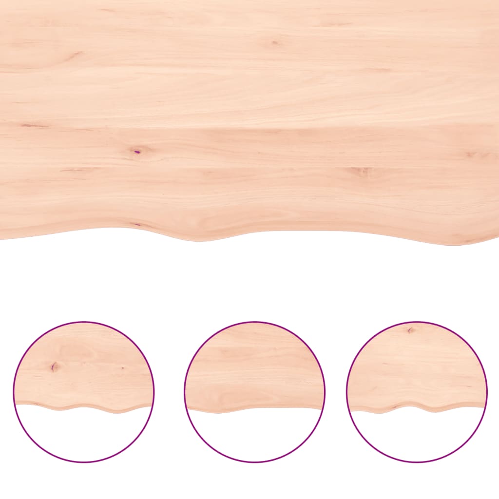 Wandschap 100x10x4 cm onbehandeld massief eikenhout is nu te koop bij PeponiXL, paradijselijk wonen!