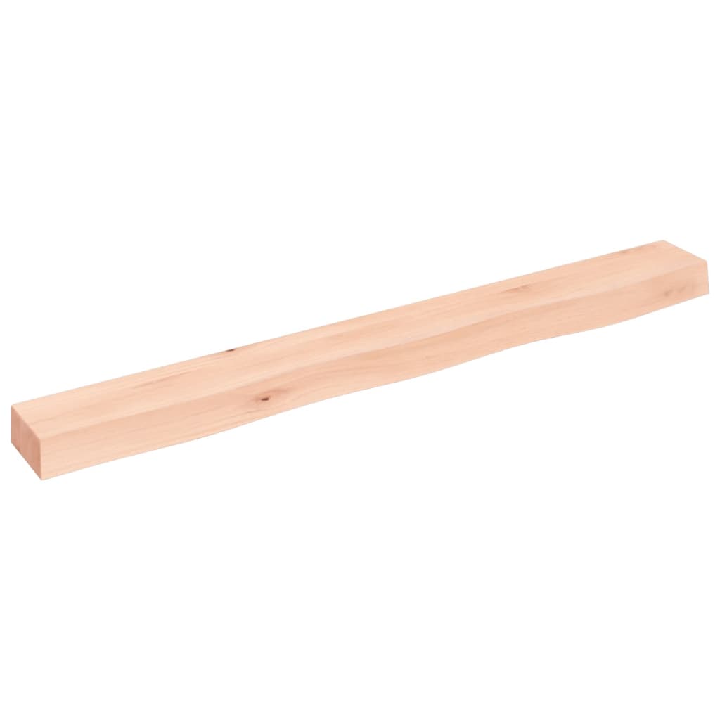 Wandschap 100x10x6 cm onbehandeld massief eikenhout is nu te koop bij PeponiXL, paradijselijk wonen!