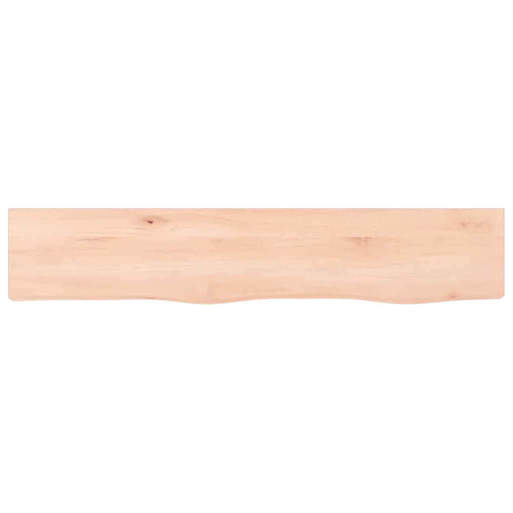 Wandschap 100x20x2 cm onbehandeld massief eikenhout is nu te koop bij PeponiXL, paradijselijk wonen!
