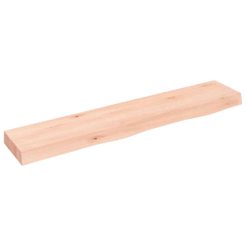 Wandschap 100x20x6 cm onbehandeld massief eikenhout is nu te koop bij PeponiXL, paradijselijk wonen!