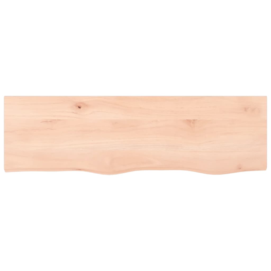 Wandschap 100x30x2 cm onbehandeld massief eikenhout is nu te koop bij PeponiXL, paradijselijk wonen!