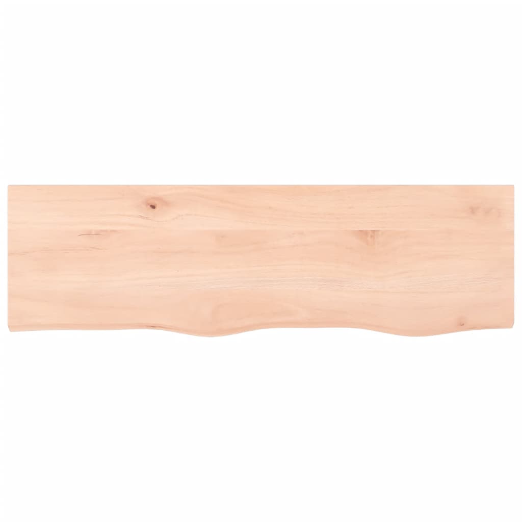 Wandschap 100x30x(2-4) cm onbehandeld massief eikenhout is nu te koop bij PeponiXL, paradijselijk wonen!