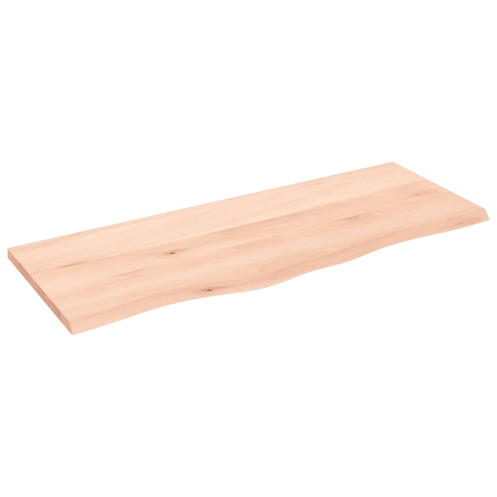 Wandschap 100x40x2 cm onbehandeld massief eikenhout is nu te koop bij PeponiXL, paradijselijk wonen!