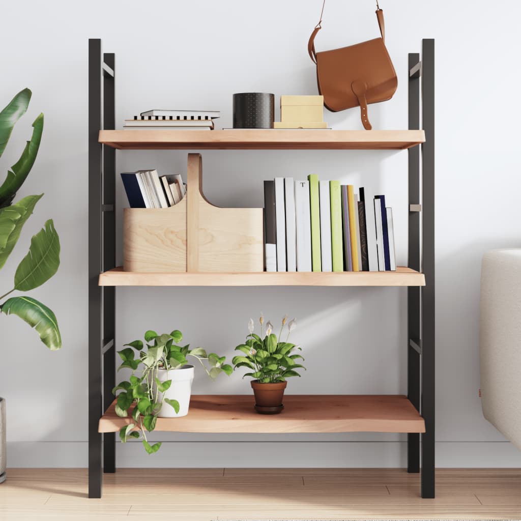 Wandschap 100x40x(2-4) cm onbehandeld massief eikenhout is nu te koop bij PeponiXL, paradijselijk wonen!