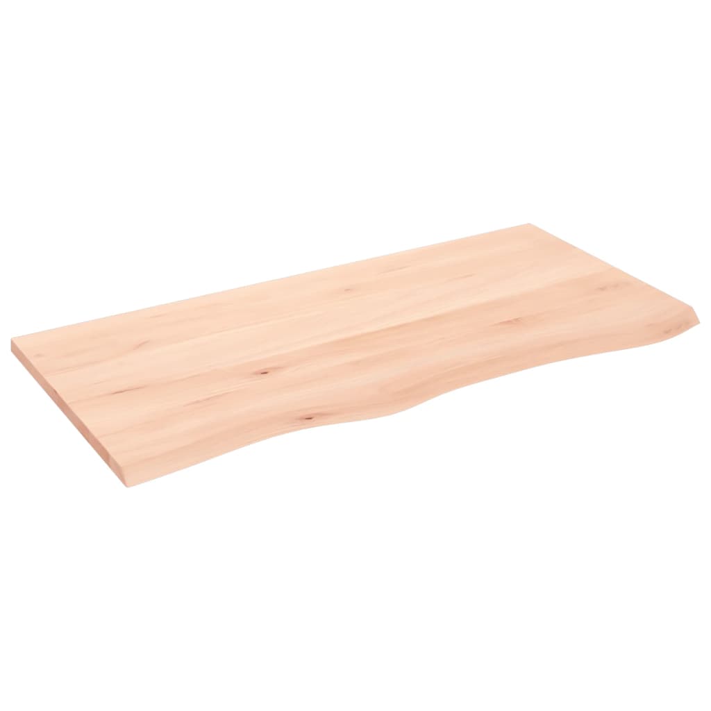 Wandschap 100x50x2 cm onbehandeld massief eikenhout is nu te koop bij PeponiXL, paradijselijk wonen!