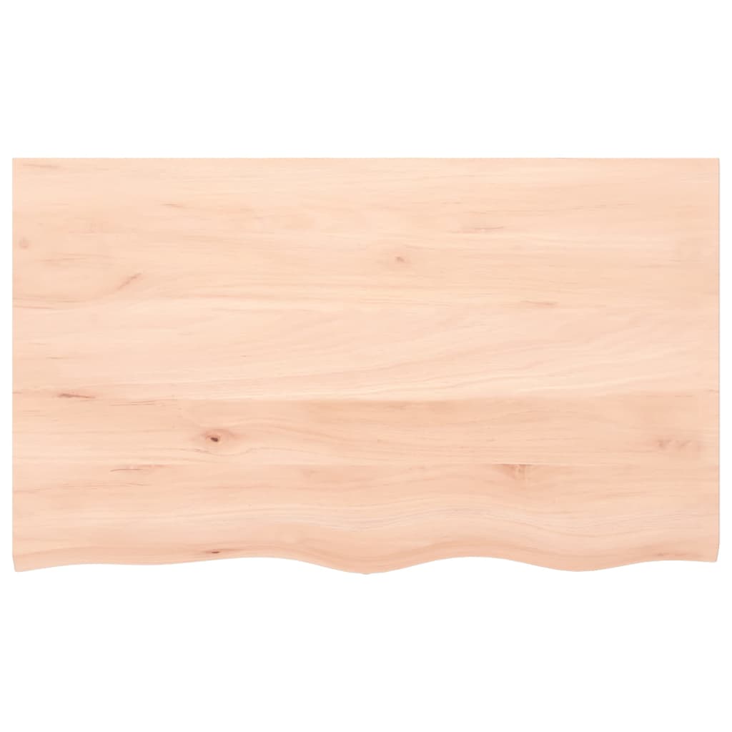 Wandschap 100x60x2 cm onbehandeld massief eikenhout is nu te koop bij PeponiXL, paradijselijk wonen!