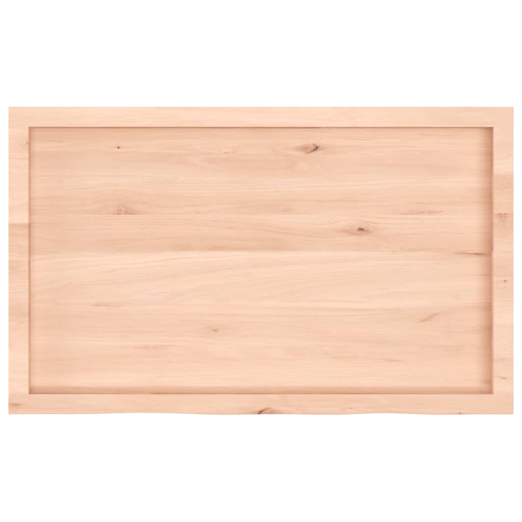 Wandschap 100x60x(2-4) cm onbehandeld massief eikenhout is nu te koop bij PeponiXL, paradijselijk wonen!