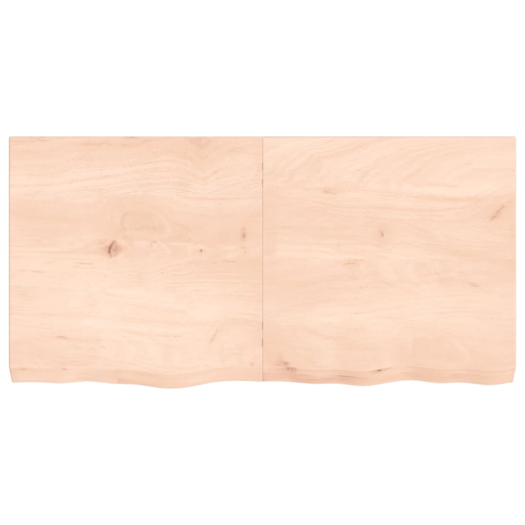 Wandschap 120x60x(2-6) cm onbehandeld massief eikenhout is nu te koop bij PeponiXL, paradijselijk wonen!
