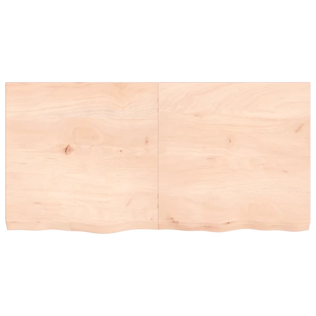 Wandschap 120x60x(2-6) cm onbehandeld massief eikenhout is nu te koop bij PeponiXL, paradijselijk wonen!