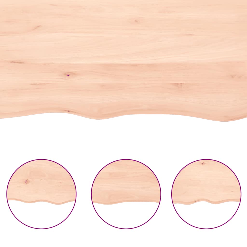 Wandschap 120x60x(2-6) cm onbehandeld massief eikenhout is nu te koop bij PeponiXL, paradijselijk wonen!