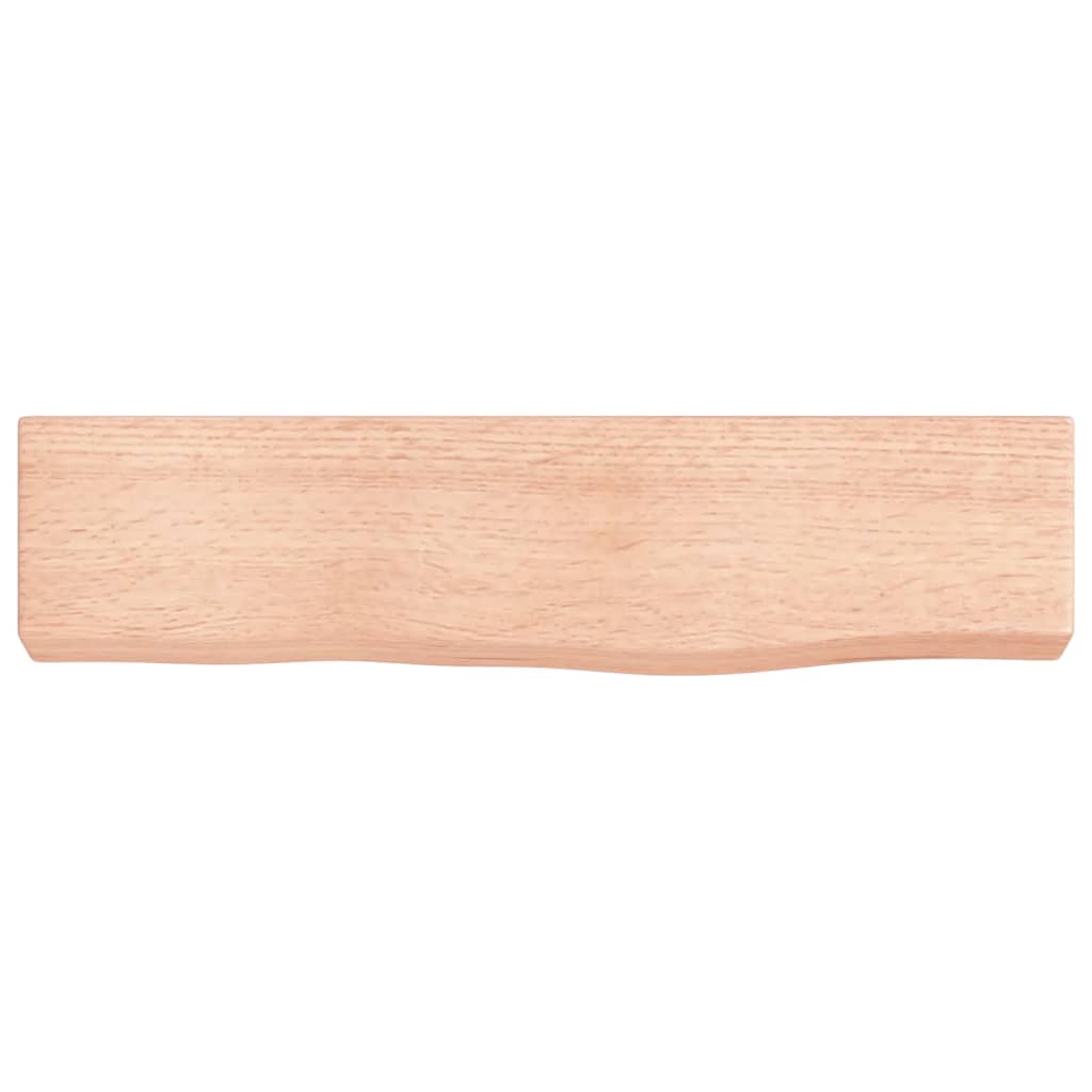 Wandschap 40x10x4 cm behandeld massief eikenhout lichtbruin is nu te koop bij PeponiXL, paradijselijk wonen!