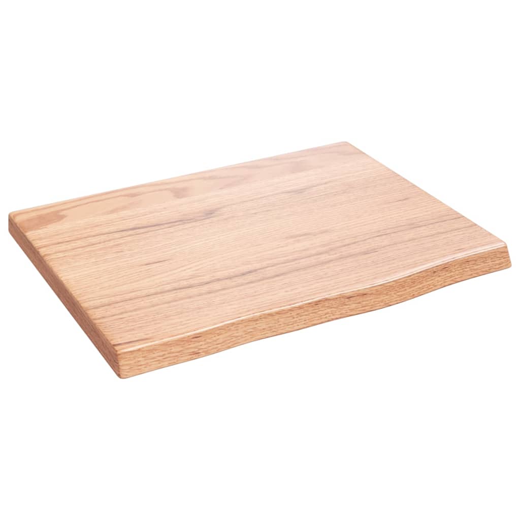 Wandschap 40x30x2 cm behandeld massief eikenhout lichtbruin is nu te koop bij PeponiXL, paradijselijk wonen!