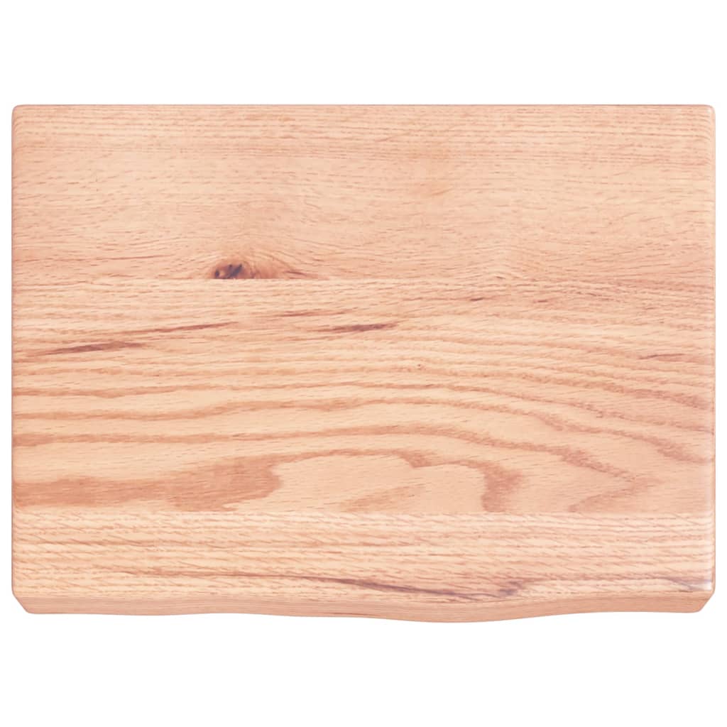 Wandschap 40x30x(2-6) cm behandeld massief eikenhout lichtbruin is nu te koop bij PeponiXL, paradijselijk wonen!