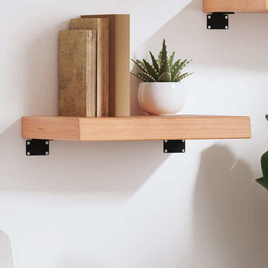 Wandschap 40x30x(2-6) cm behandeld massief eikenhout lichtbruin is nu te koop bij PeponiXL, paradijselijk wonen!