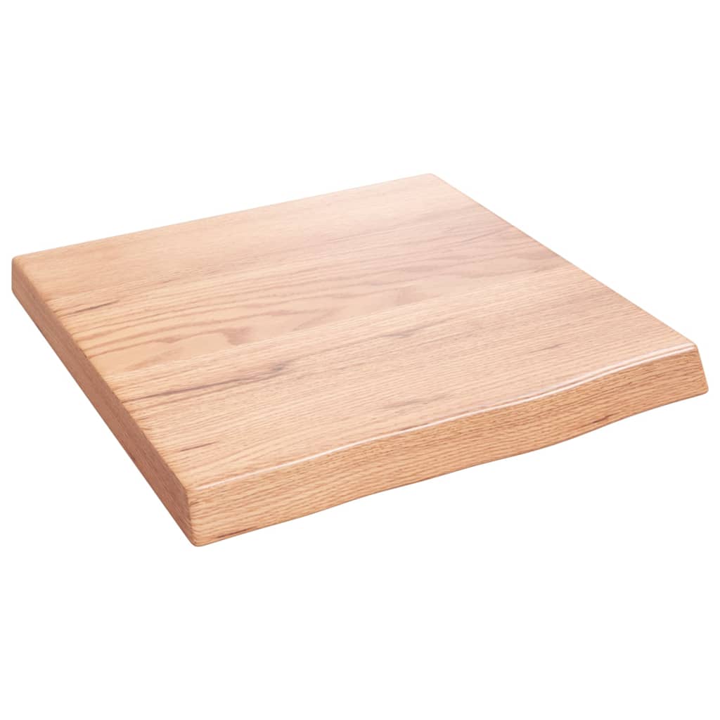 Wandschap 40x40x(2-4) cm behandeld massief eikenhout lichtbruin is nu te koop bij PeponiXL, paradijselijk wonen!