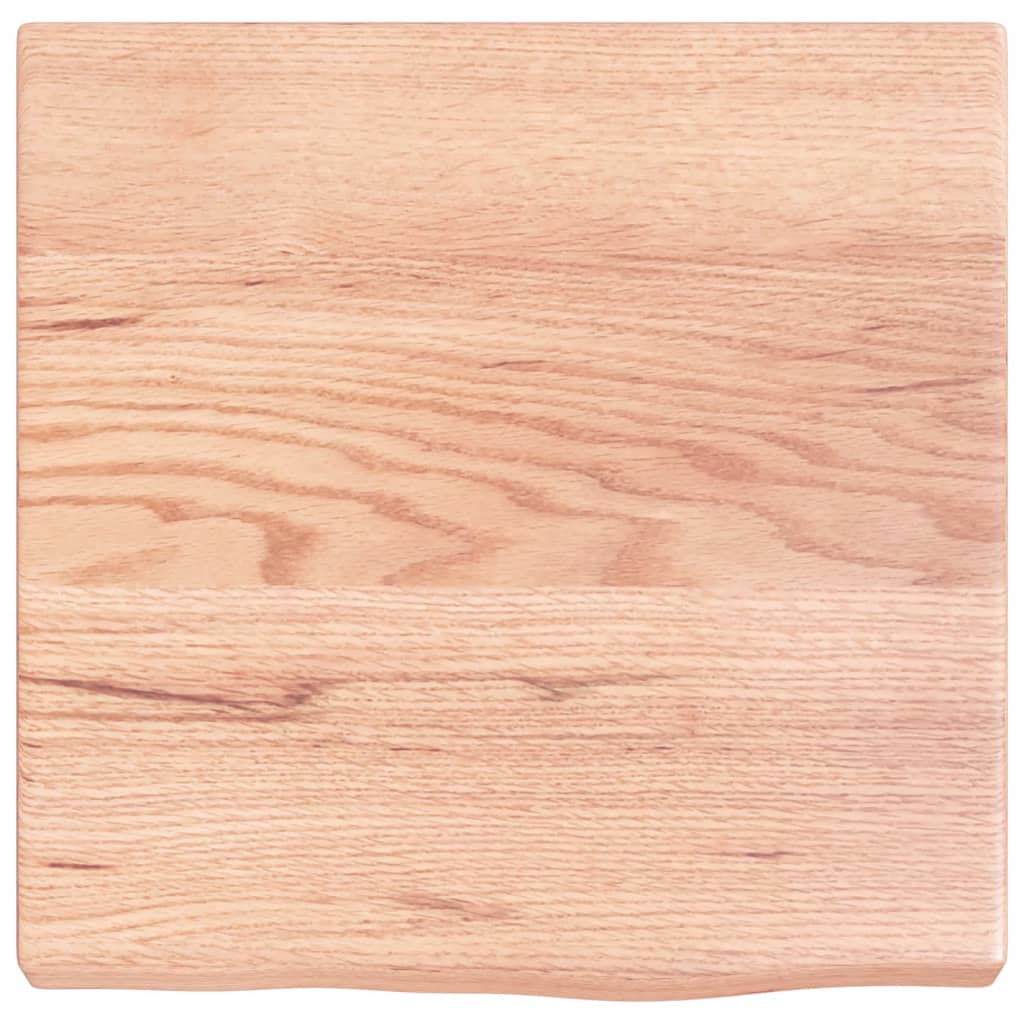 Wandschap 40x40x(2-4) cm behandeld massief eikenhout lichtbruin is nu te koop bij PeponiXL, paradijselijk wonen!