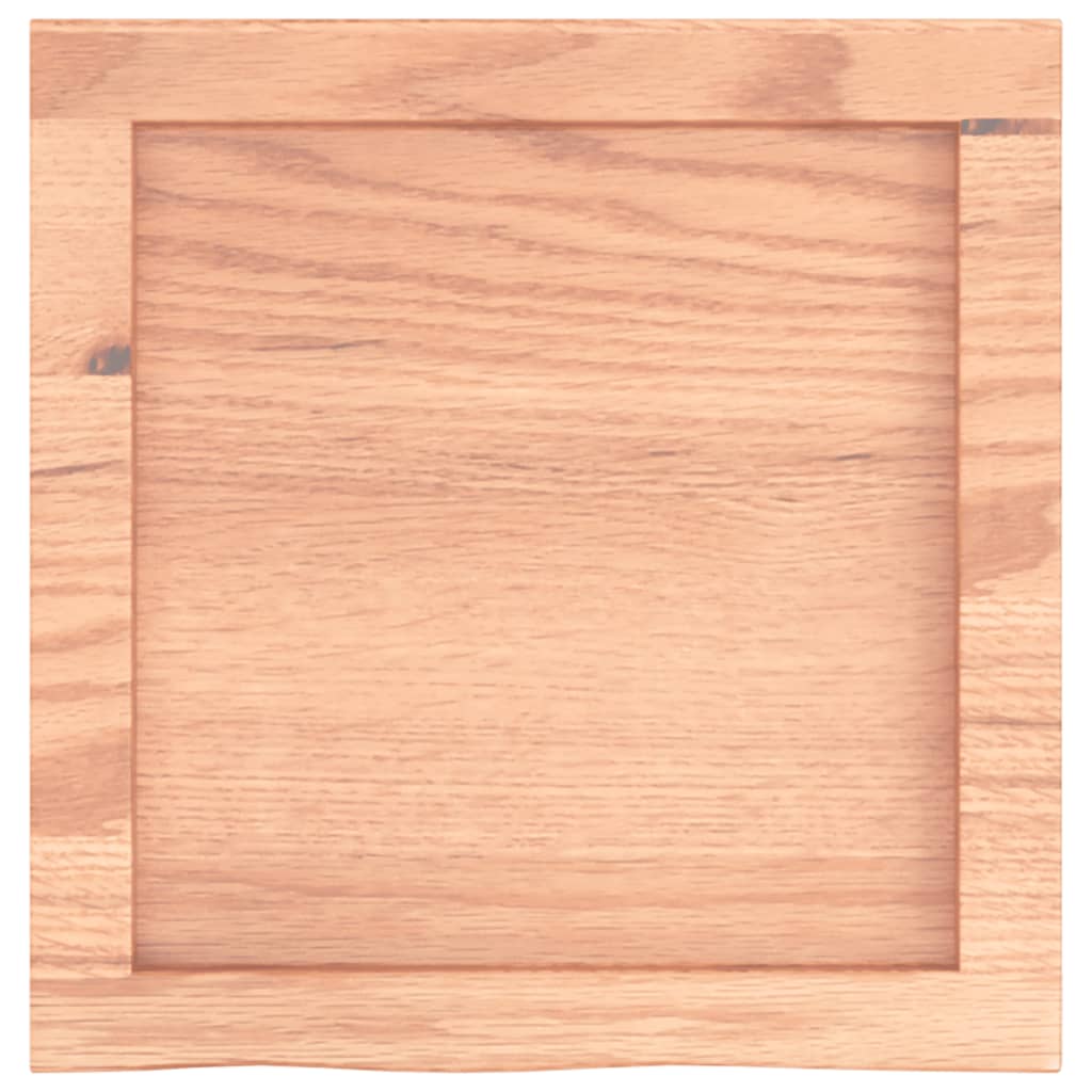 Wandschap 40x40x(2-4) cm behandeld massief eikenhout lichtbruin is nu te koop bij PeponiXL, paradijselijk wonen!