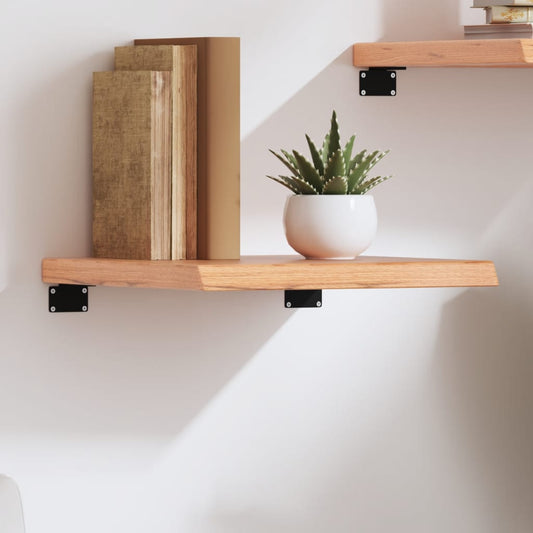 Wandschap 40x40x(2-4) cm behandeld massief eikenhout lichtbruin is nu te koop bij PeponiXL, paradijselijk wonen!