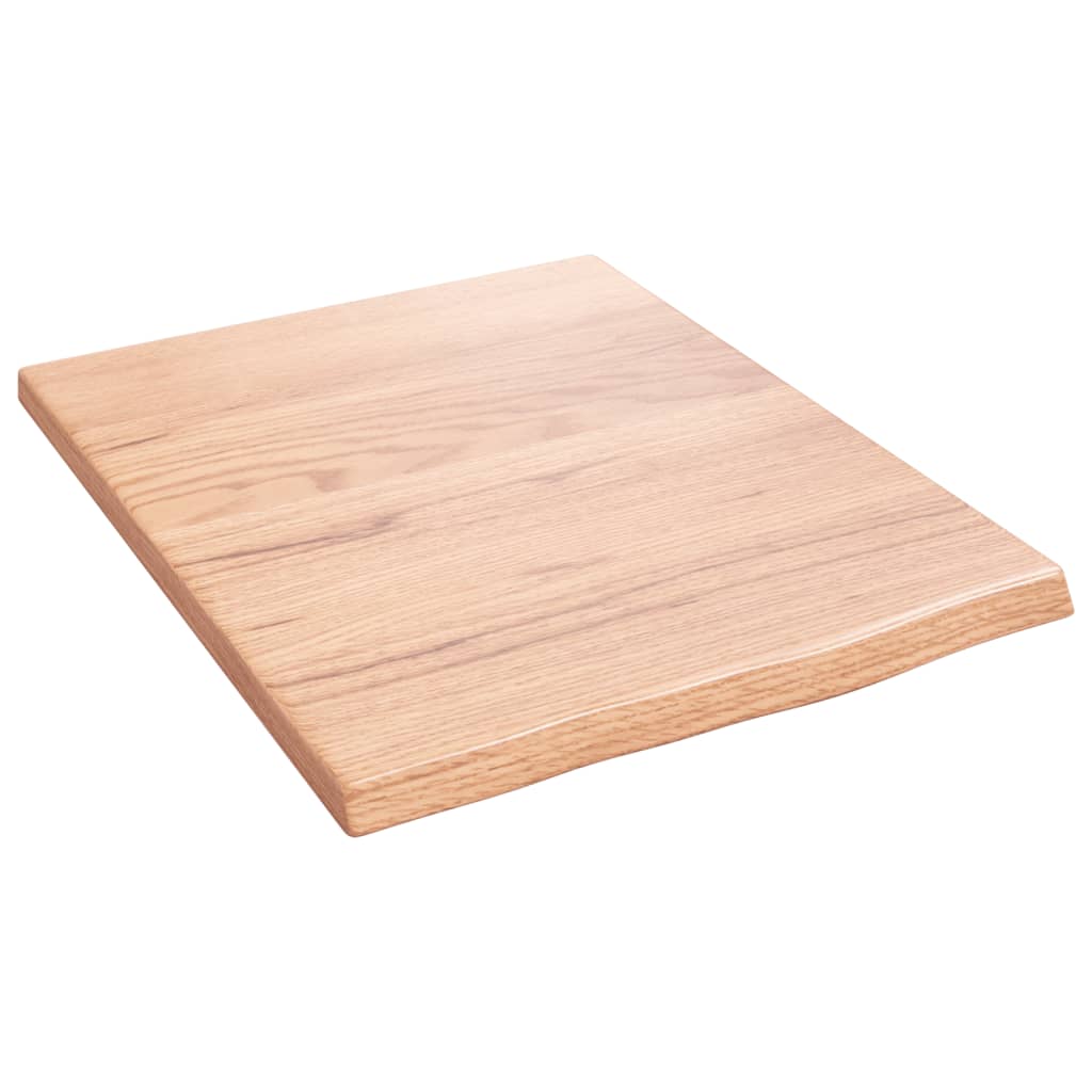 Wandschap 40x50x2 cm behandeld massief eikenhout lichtbruin is nu te koop bij PeponiXL, paradijselijk wonen!
